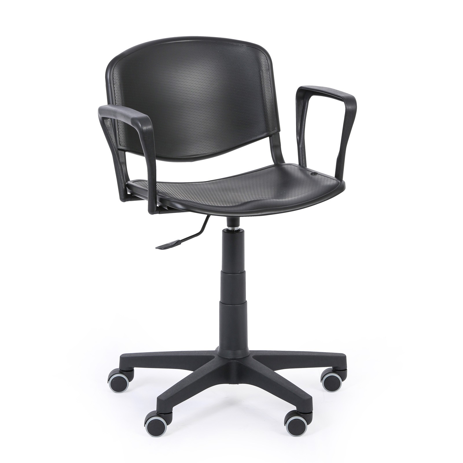 B2B Partner Krzesło ISO z podłokietnikami, obrotowa, czarny