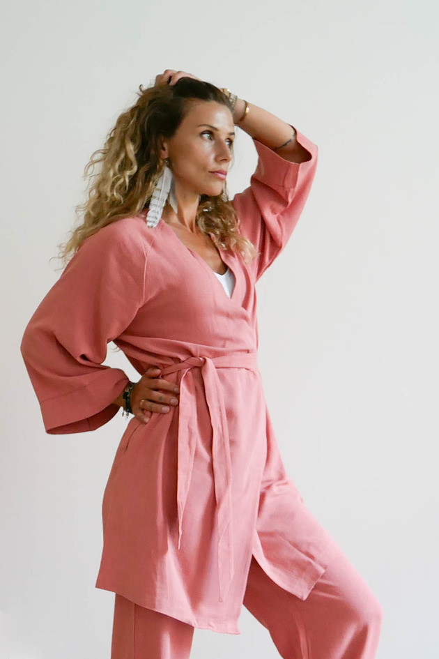 KIMONO lniane Shakti