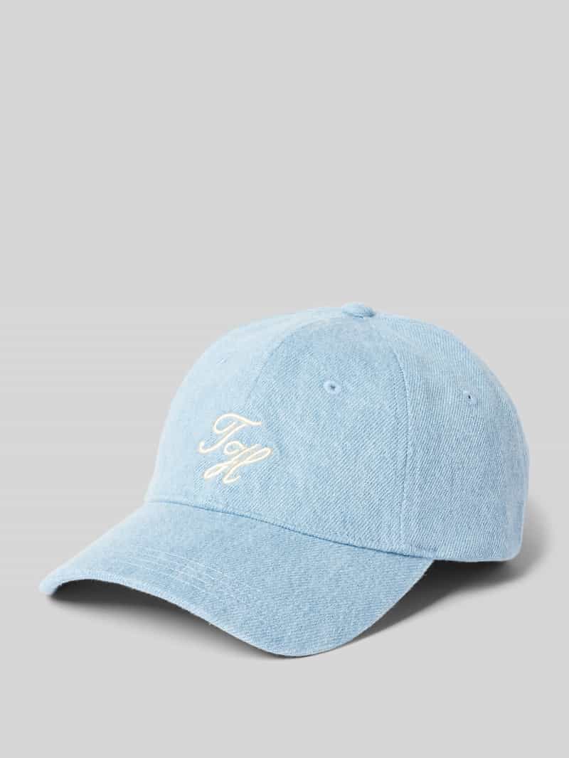 Czapka z daszkiem z czystej bawełny model ‘EMBROIDERED DENIM CAP’