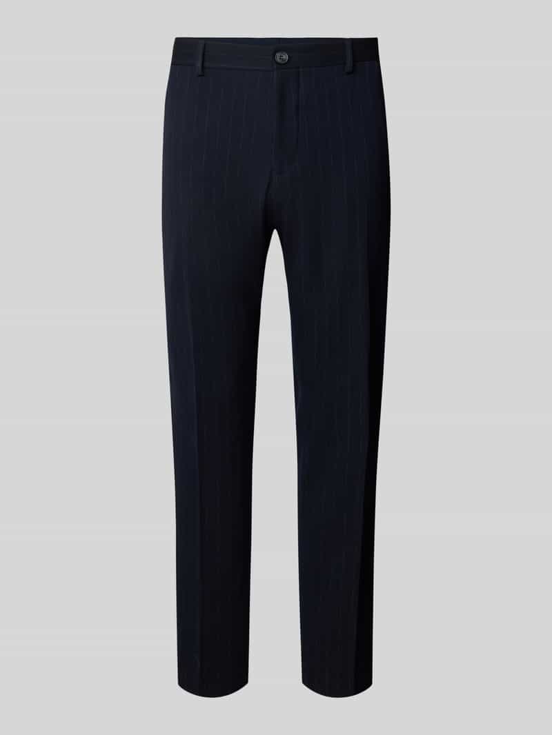 Spodnie do garnituru o kroju slim fit z wiskozą model ‘PETER’