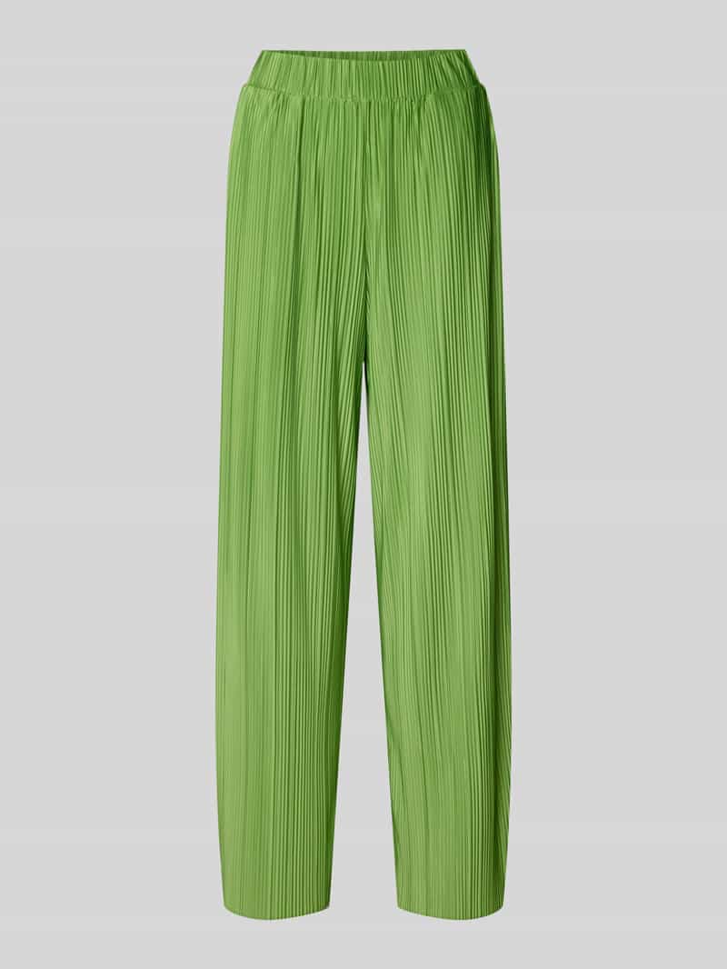 Spodnie szerokie o kroju regular fit z plisami model ‘ELLIE’