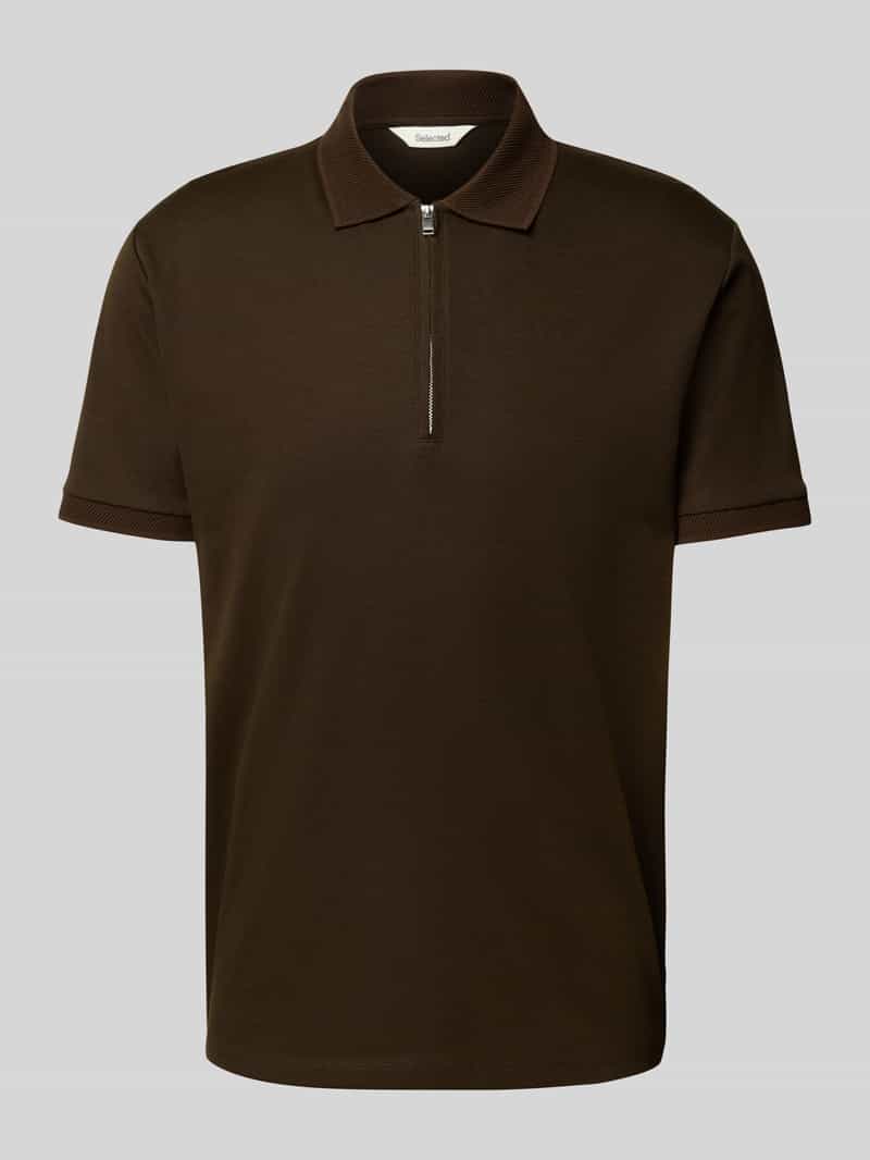 Koszulka polo o kroju regular fit z mieszanki bawełny model ‘FAVE’