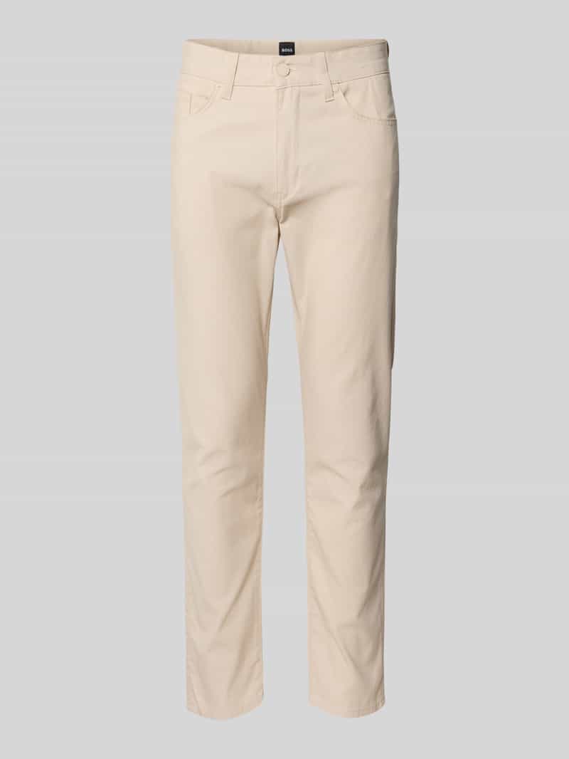 Spodnie materiałowe o kroju slim fit z mieszanki bawełny model ‘DELAWARE’