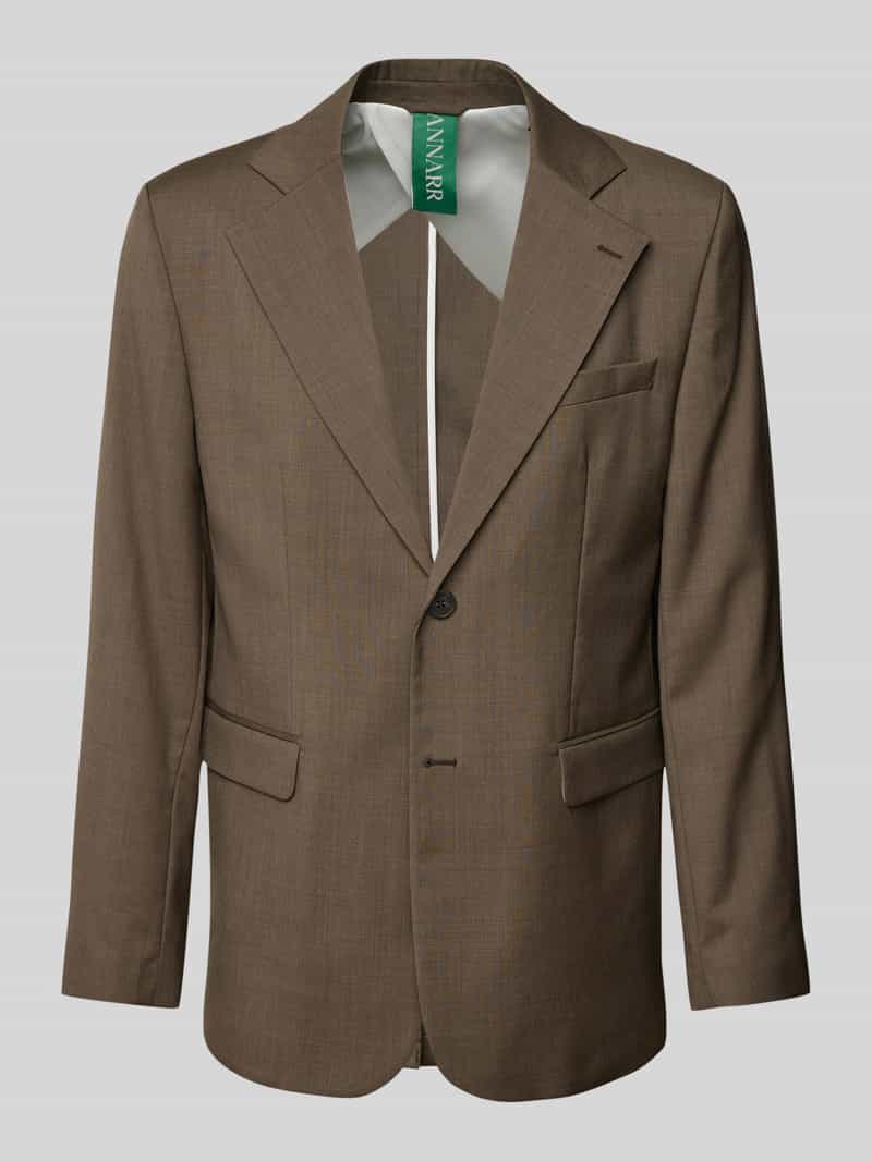 Marynarka zapinana na dwa guziki o kroju regular fit z kieszeniami z patką model ‘TOKI’