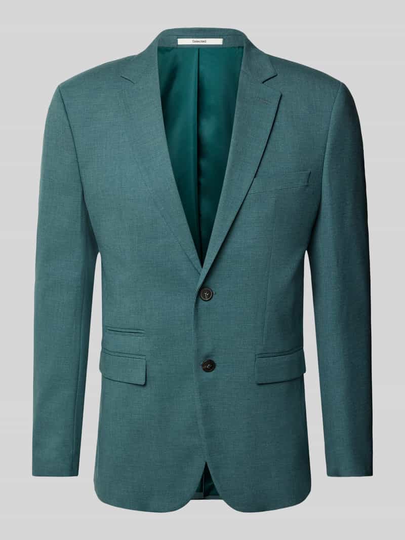 Marynarka do garnituru o kroju slim fit z dodatkiem wełny model ‘SLIM-NEIL’