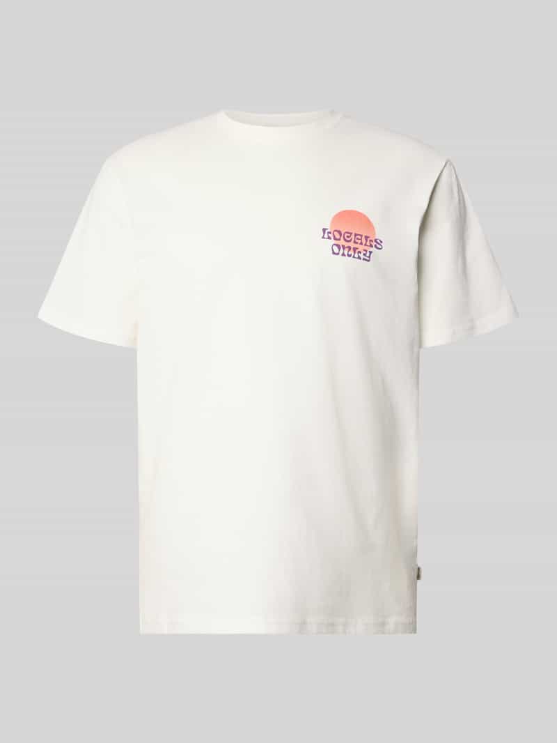 T-shirt o kroju regular fit z czystej bawełny model ‘KYE’