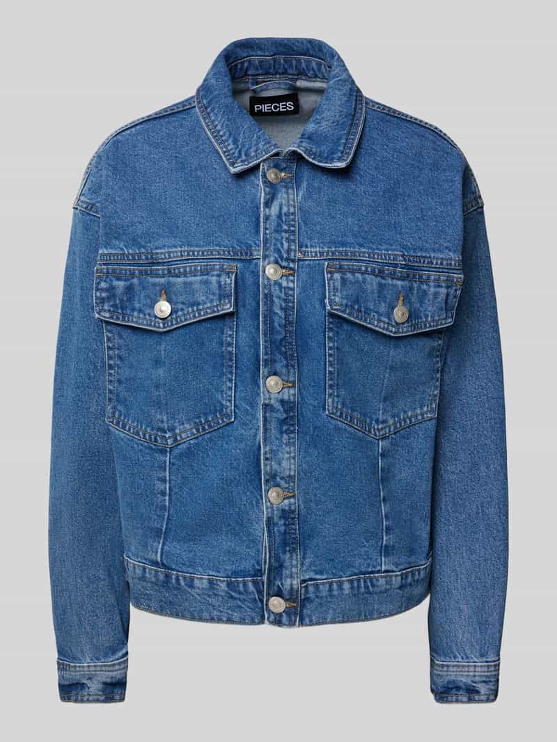 Kurtka jeansowa o kroju comfort fit z mieszanki bawełny model ‘ELMA’