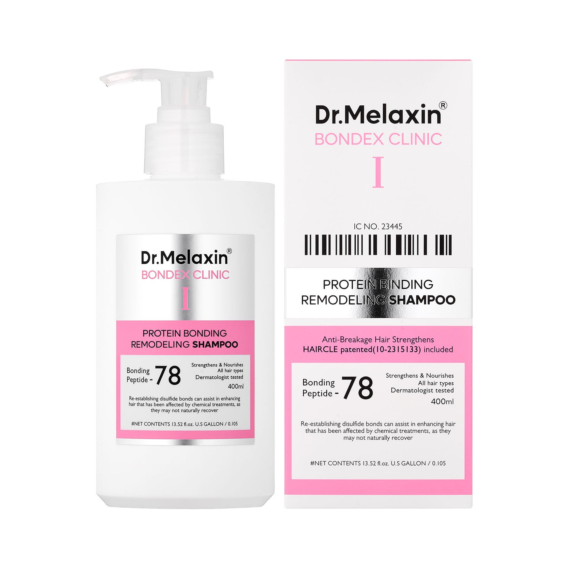 DR.MELAXIN BONDEX LINE Szampon odbudowujący 400ml