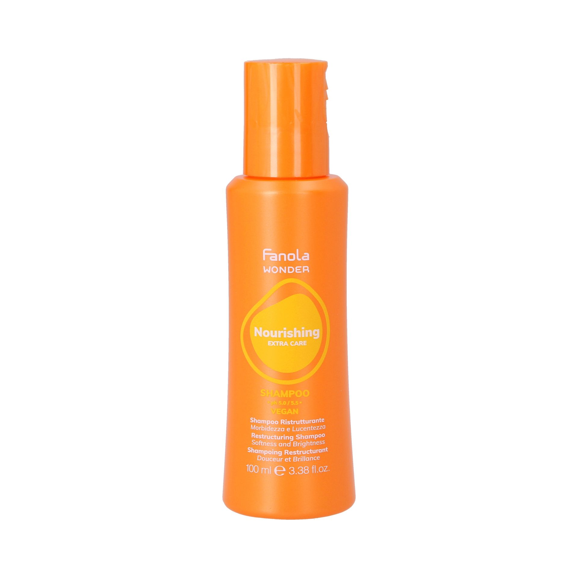 FANOLA WONDER NOURISHING EXTRA CARE Wegański szampon odbudowujący do włosów suchych i zniszczonych 100ml