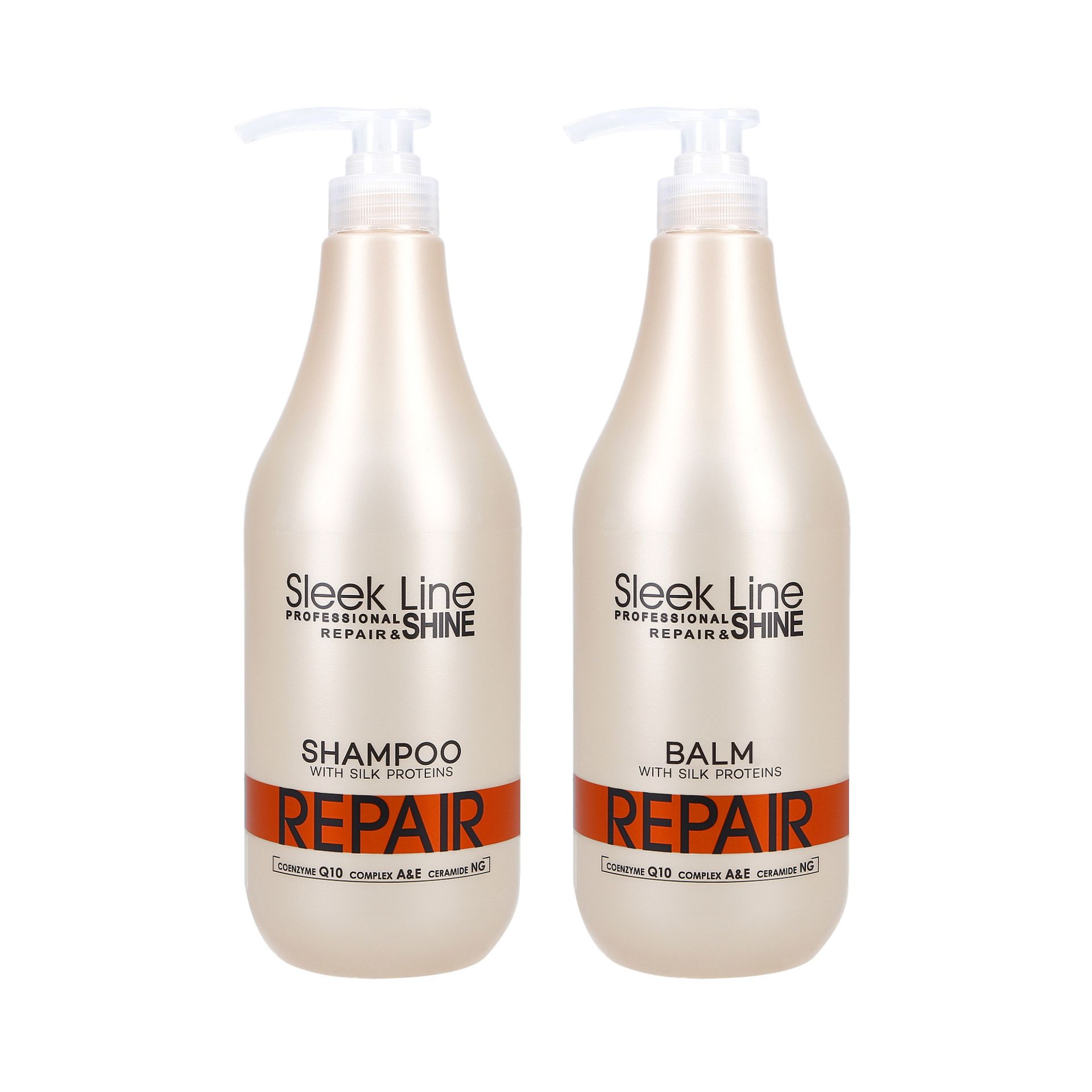 STAPIZ SLEEK LINE REPAIR Balsam z jedwabiem 1000ml+Szampon 1000ml