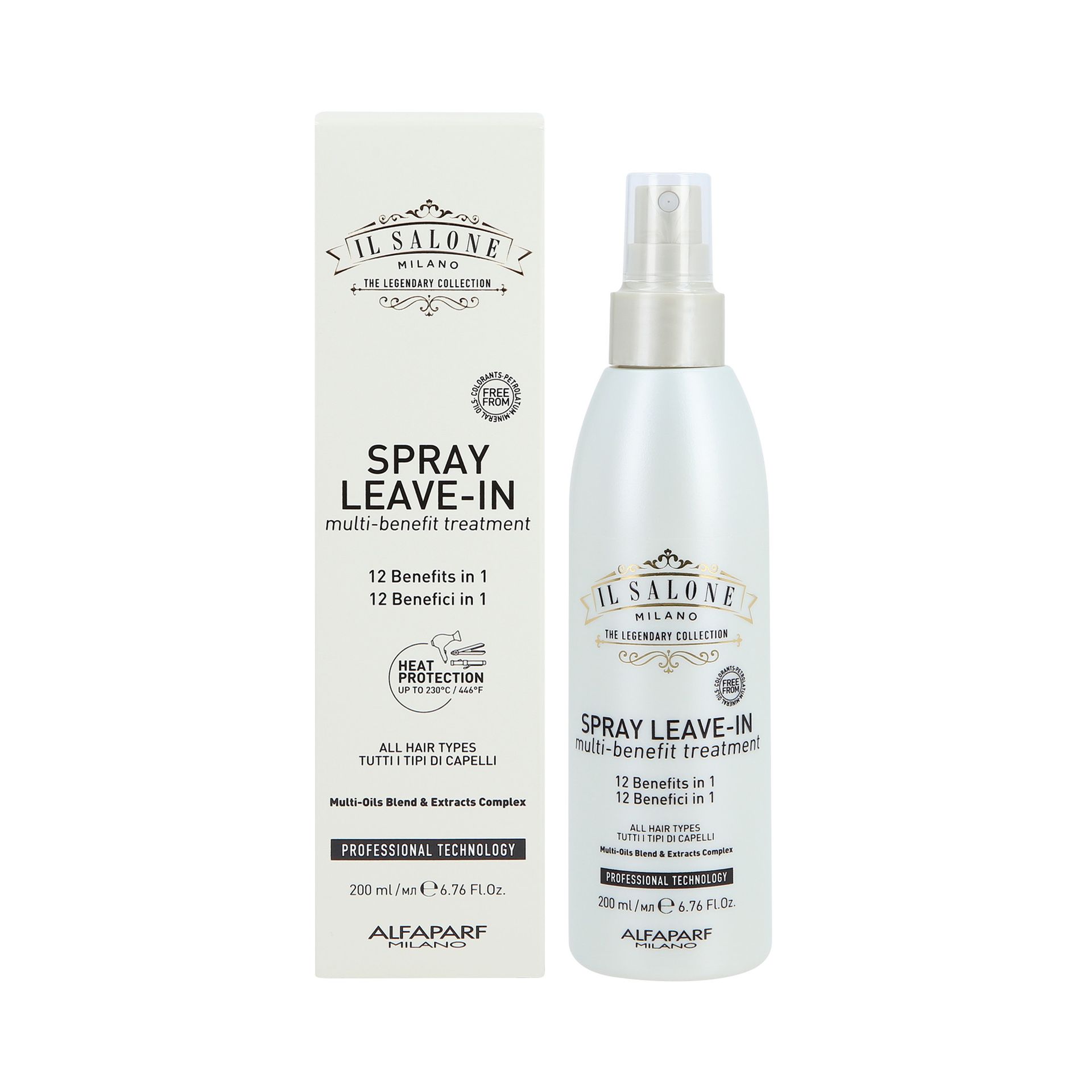 ALFAPARF IL SALONE SPRAY LEAVE IN Wielozadaniowy wegański spray do każdego rodzaju włosów 200ml