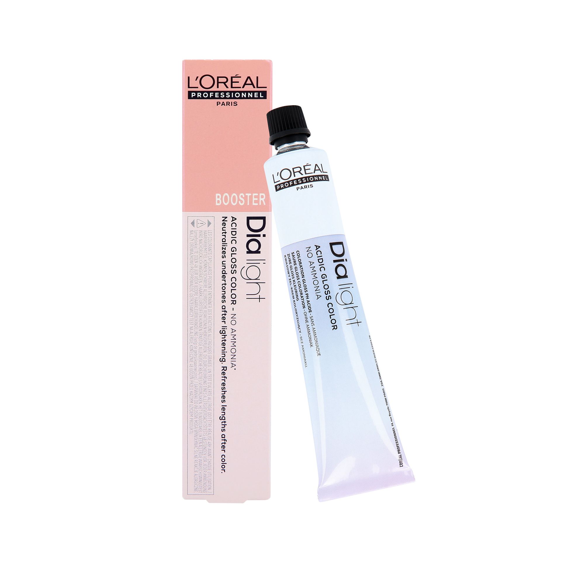 LOREAL PROFESSIONNEL DIA LIGHT ACIDIC GLOSS COLOR BOOSTER Kwasowy pigment koloryzujący 50ml : L'OREAL PROFESSIONNEL DIA LIGHT BOOSTER 50ml - Red
