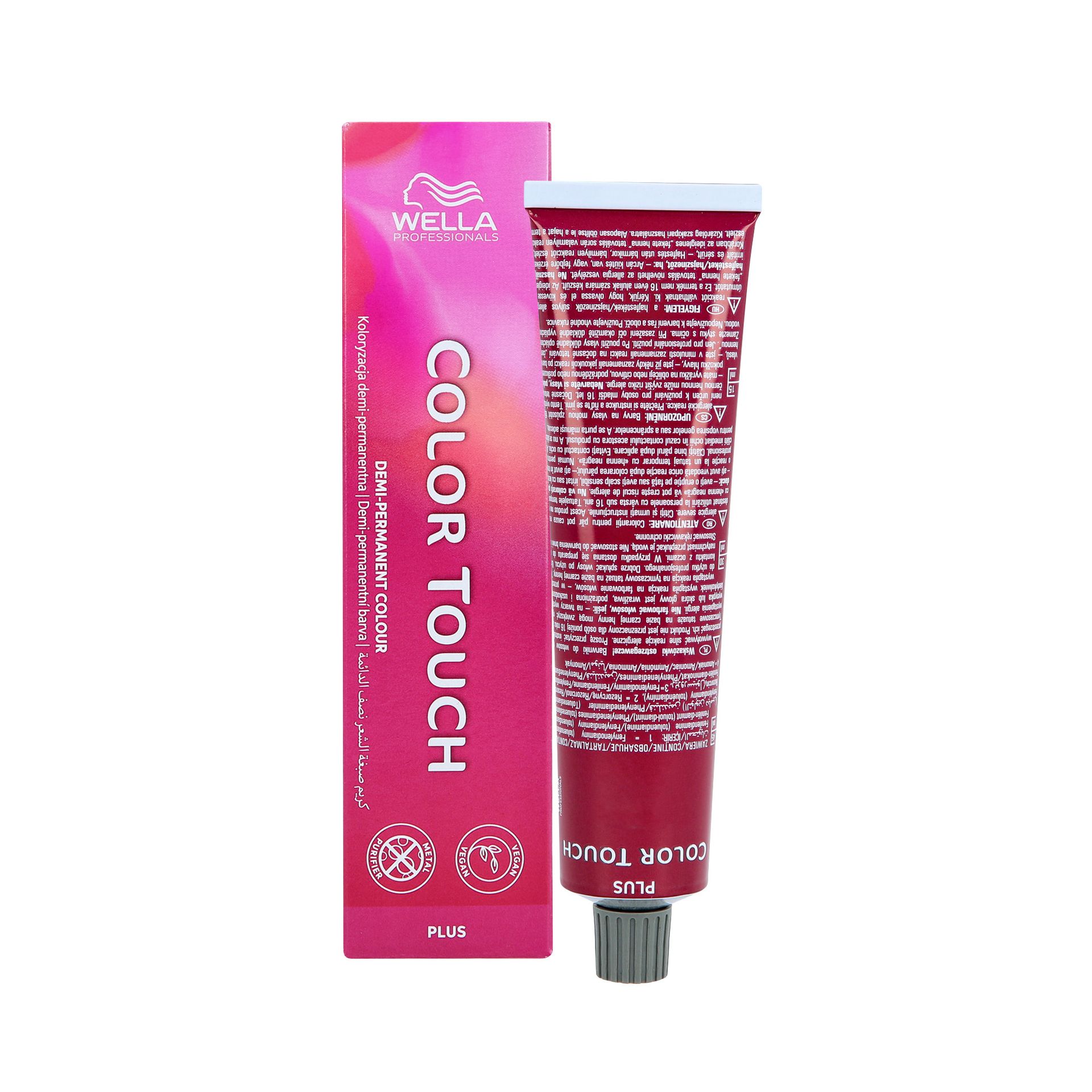 WELLA PROFESSIONALS COLOR TOUCH PLUS Farba do włosów bez amoniaku 60ml : WELLA COLOR TOUCH PLUS 60ml - 66/07