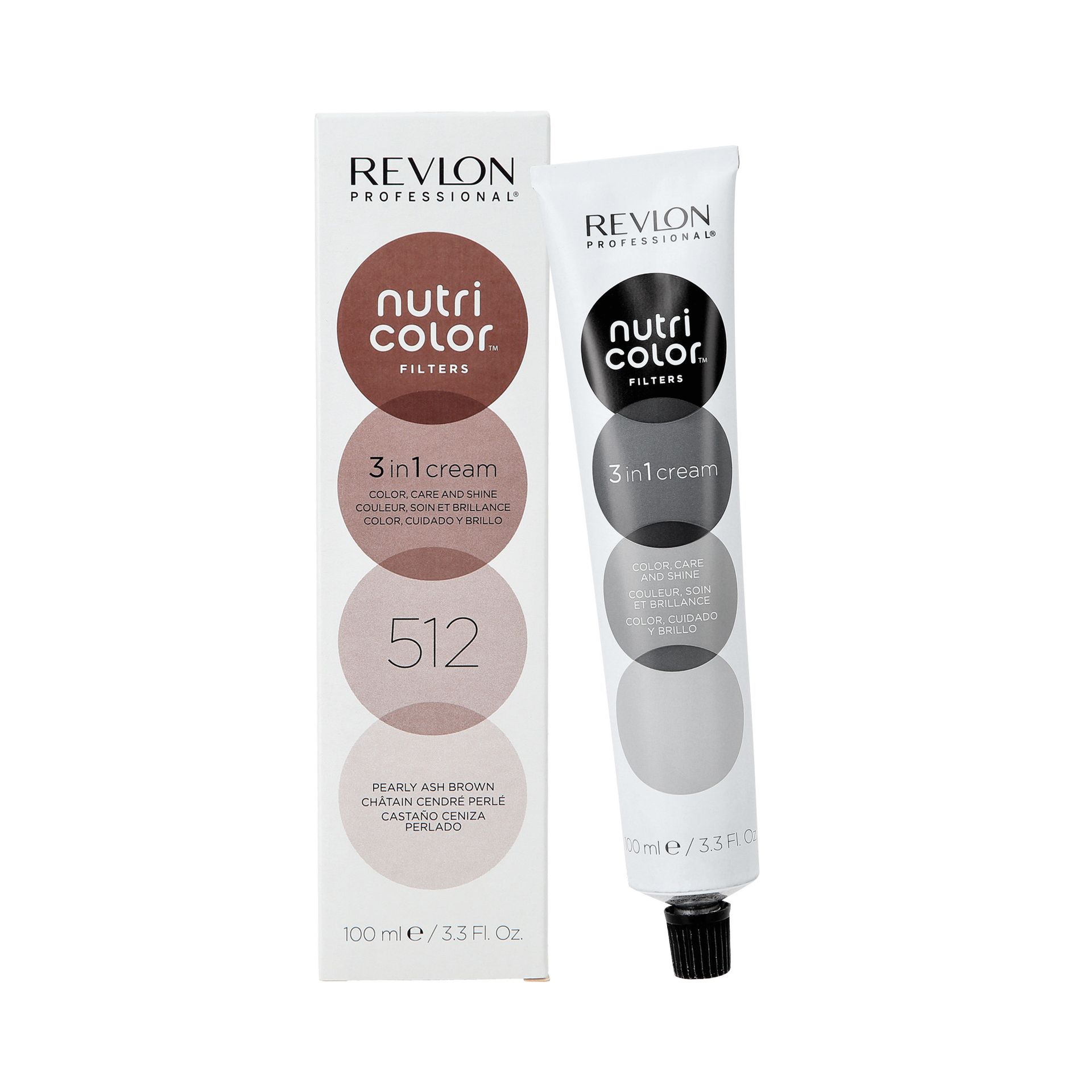 REVLON PROFESSIONAL NUTRI COLOR™ FILTERS Maska koloryzująca 100ml : REVLON NUTRI COLOR FILTERS 100ml - 512 Cold Brown