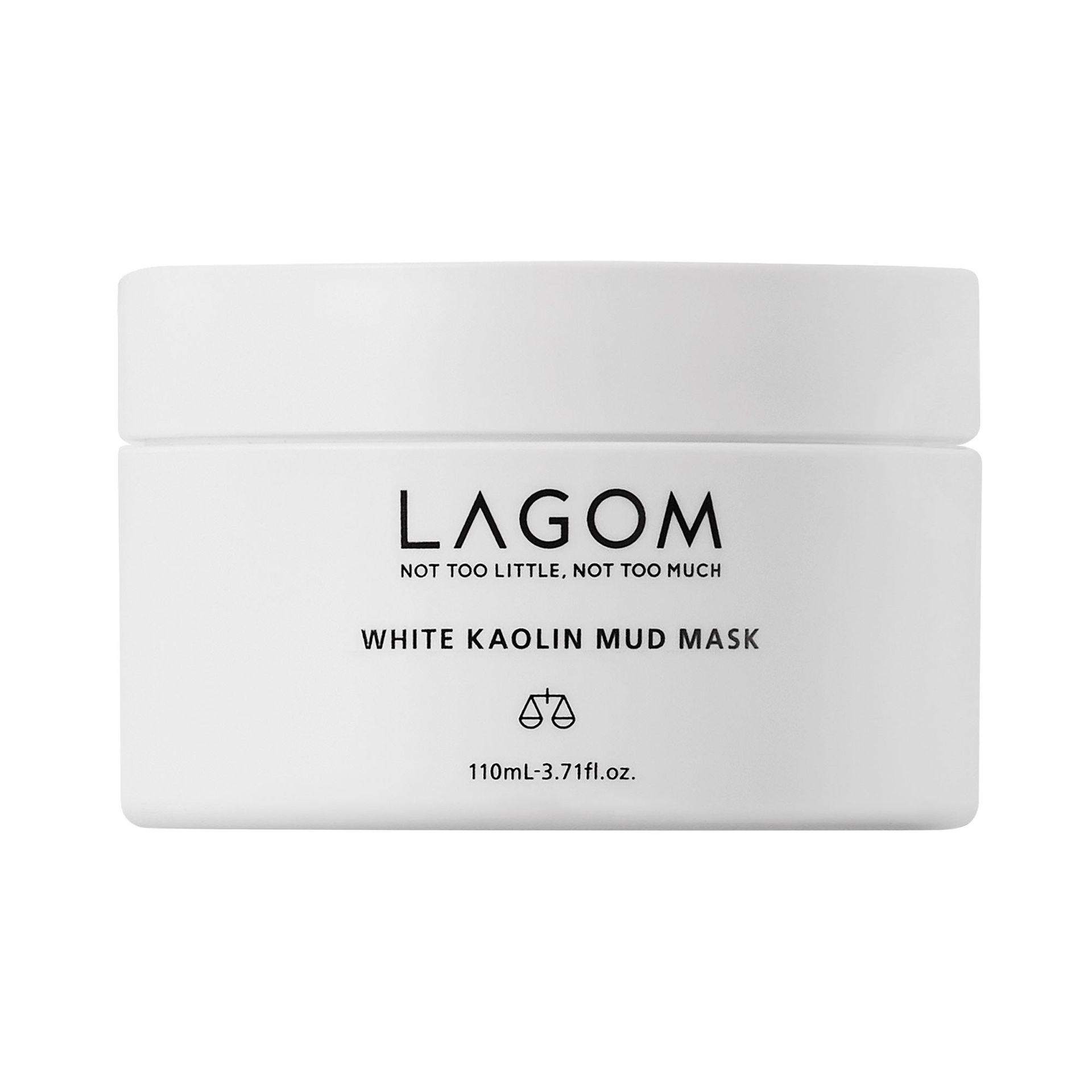 LAGOM WHITE KAOLIN Oczyszczająca maska z białą glinką do skóry mieszanej i tłustej 110ml