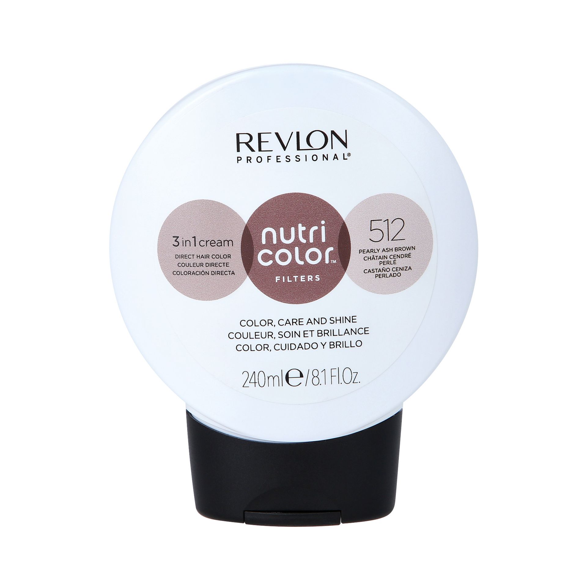 REVLON PROFESSIONAL NUTRI COLOR™ FILTERS Maska koloryzująca 240ml : REVLON NUTRI COLOR FILTERS 240ml - 512 Pearly Ash Brown