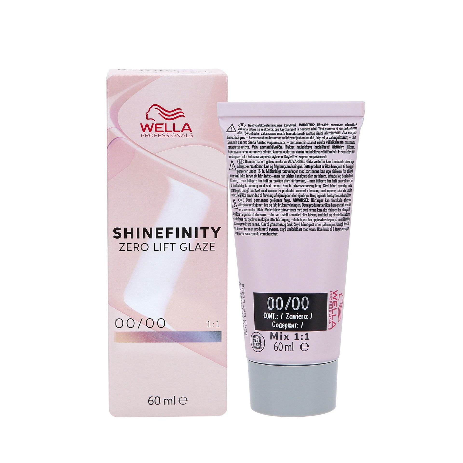 WELLA SHINEFINITY ZERO LIFT GLAZE Krem koloryzujący półtrwały 60ml : WELLA SHINEFINITY ZERO LIFT GLAZE 60ml - 06/43