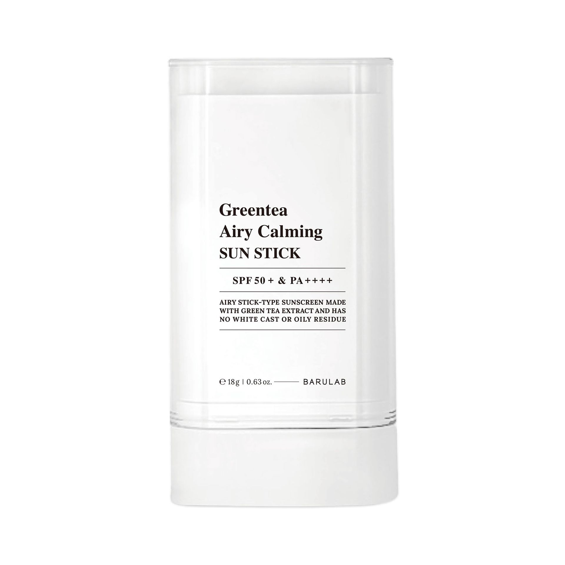 BARULAB GREENTEA Krem przeciwsłoneczny w sztyfcie z zieloną herbatą 19g