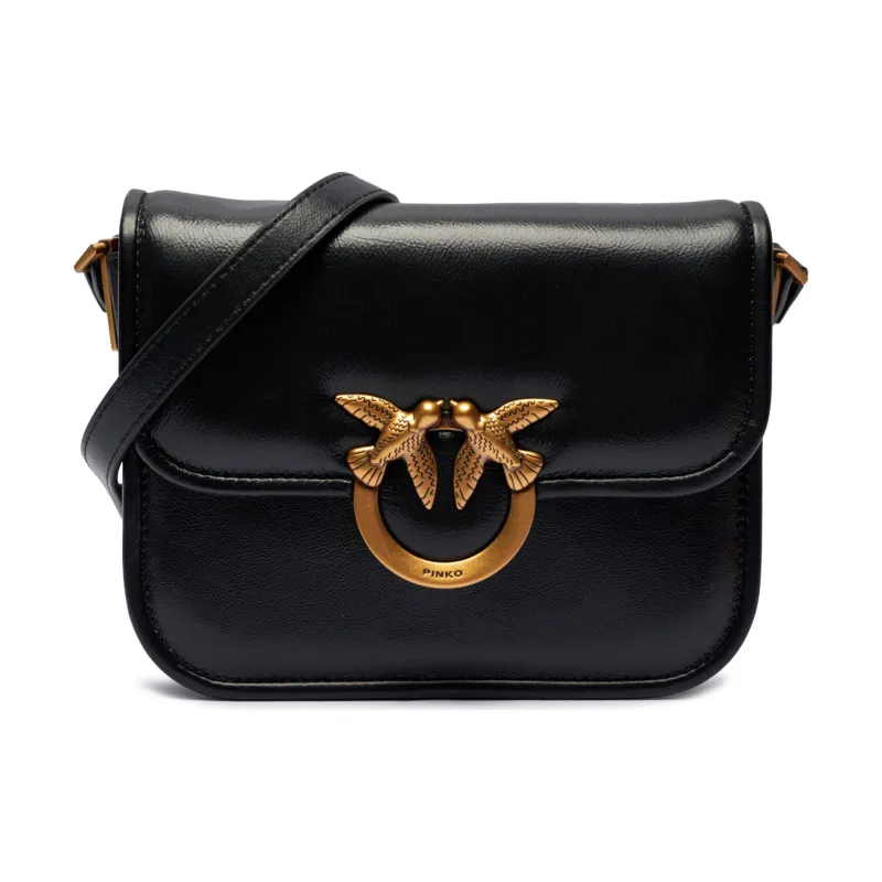 Pinko Skórzana torebka na ramię LOVE BOX MINI