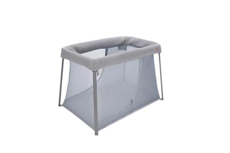Łóżeczko turystyczne dwupoziomowe z funkcją kojca 3w1 Eazy sleep Heather grey / Pebble
