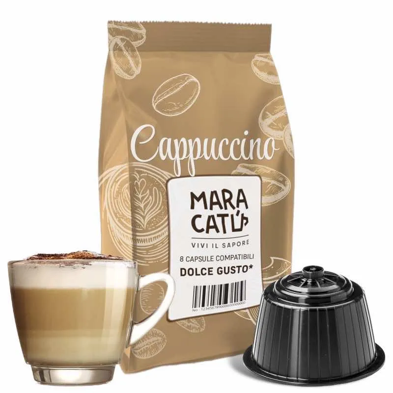 8 Kapsułek Maracatú Cappuccino Kompatybilnych z Nescafè Dolce Gusto