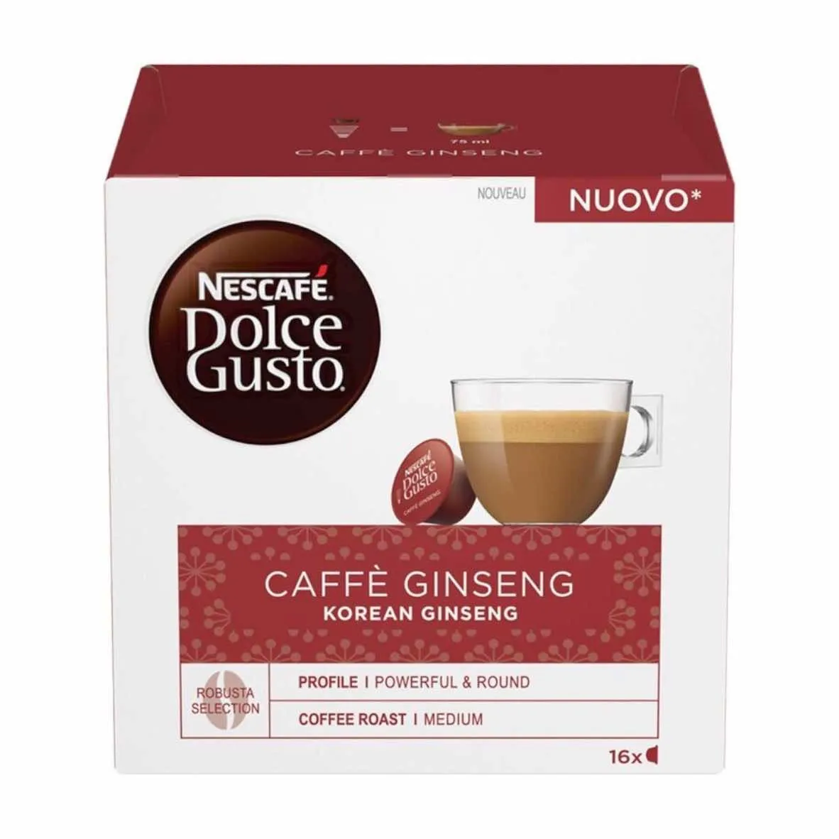 16 Kapsułek Nescafé Dolce Gusto Korean Ginseng - napój energetyzujący