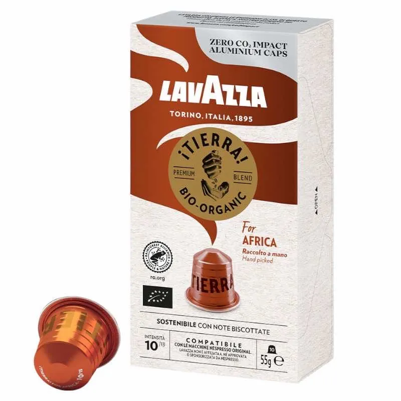 10 Kapsułek Lavazza Tierra For Africa Kawa Nespresso Kompatybilne - etyczna mieszanka