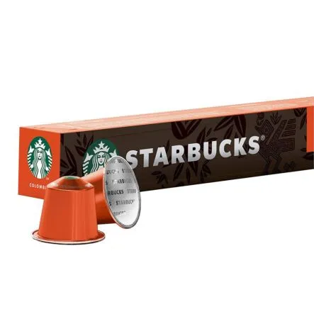 10 Starbucks Kapsułki Kawy Colombia by Nespresso - Jednogatunkowa, 100% Kolumbijska