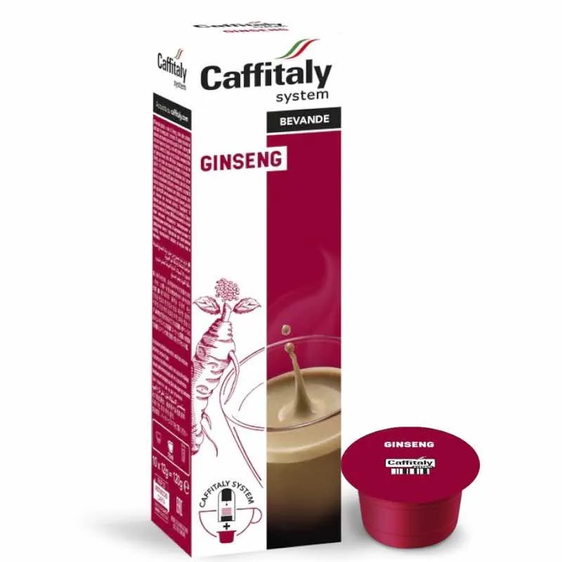 10 kapsułek Kawy z Żeń-szeniem Caffitaly System - intensywność 5/10