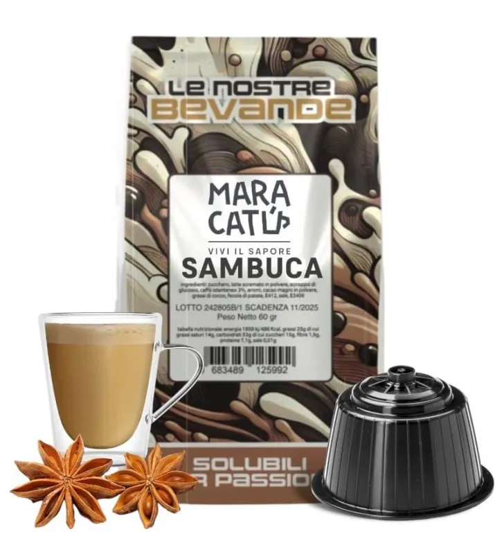 8 kapsułek Sambuca Maracatú Coffee Dolce Gusto Compatible
