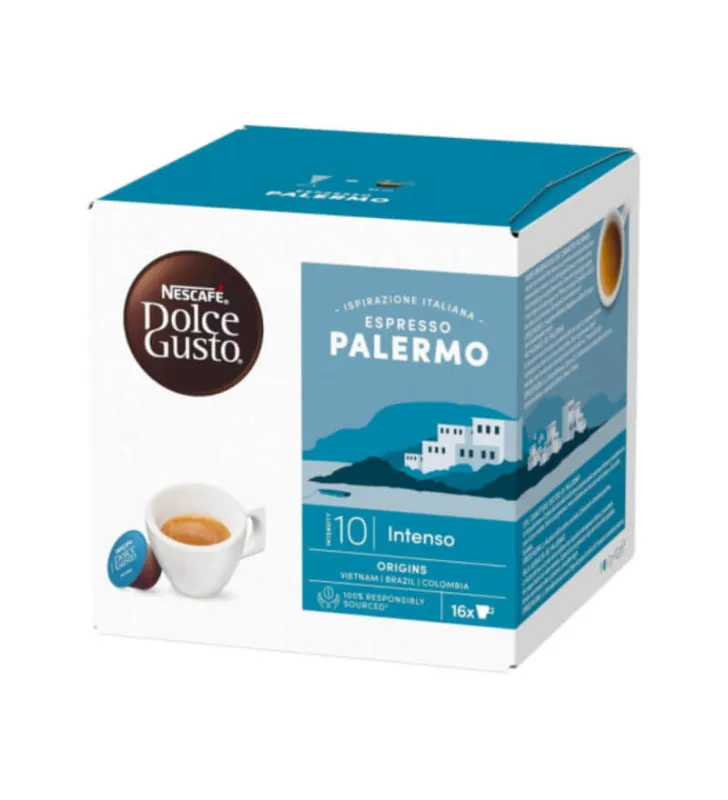 16 Oryginalnych Kapsułek Kawy Nescafè Dolce Gusto PALERMO 10/13