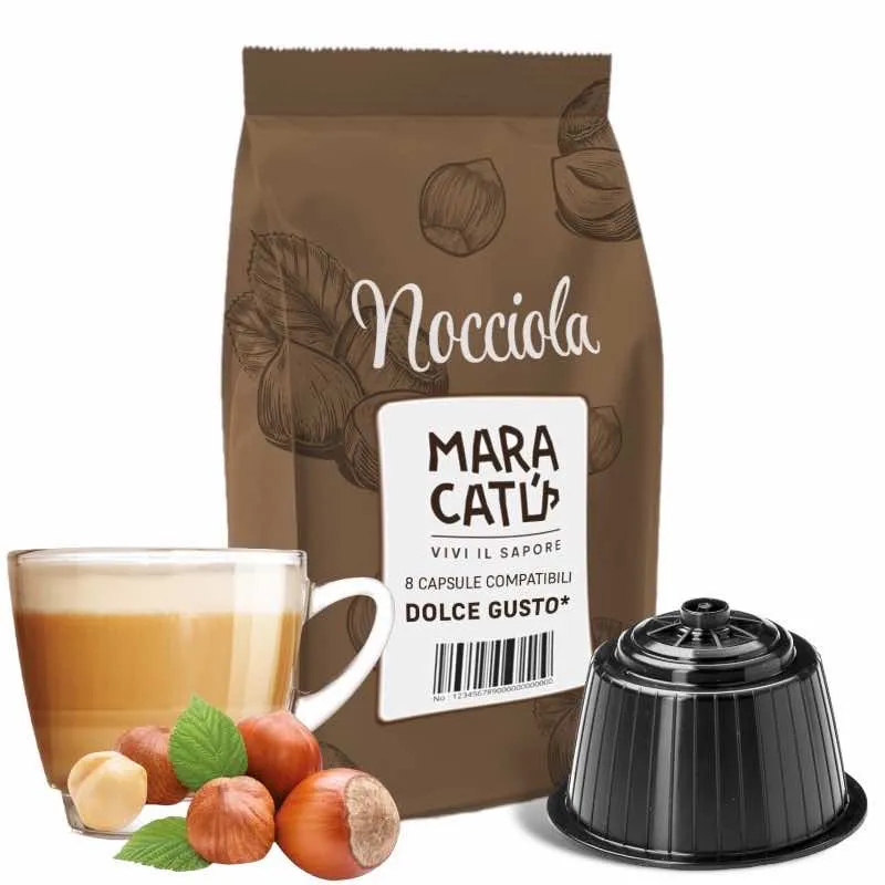 8 Kapsułek Nocciolino Maracatú Kompatybilnych z Nescafè Dolce Gusto