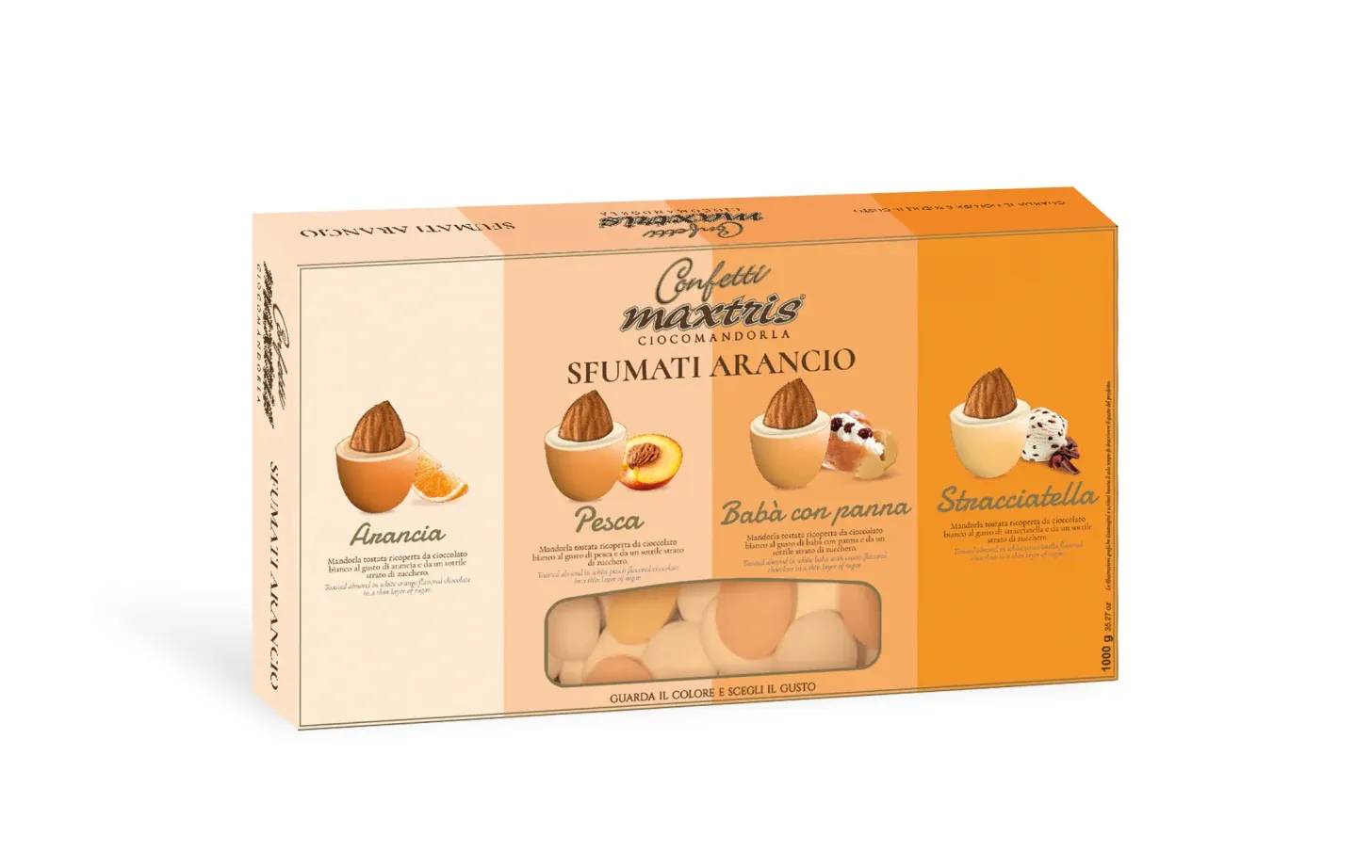 Maxtris Sfumati Arancio - pomarańczowe dragées włoskie
