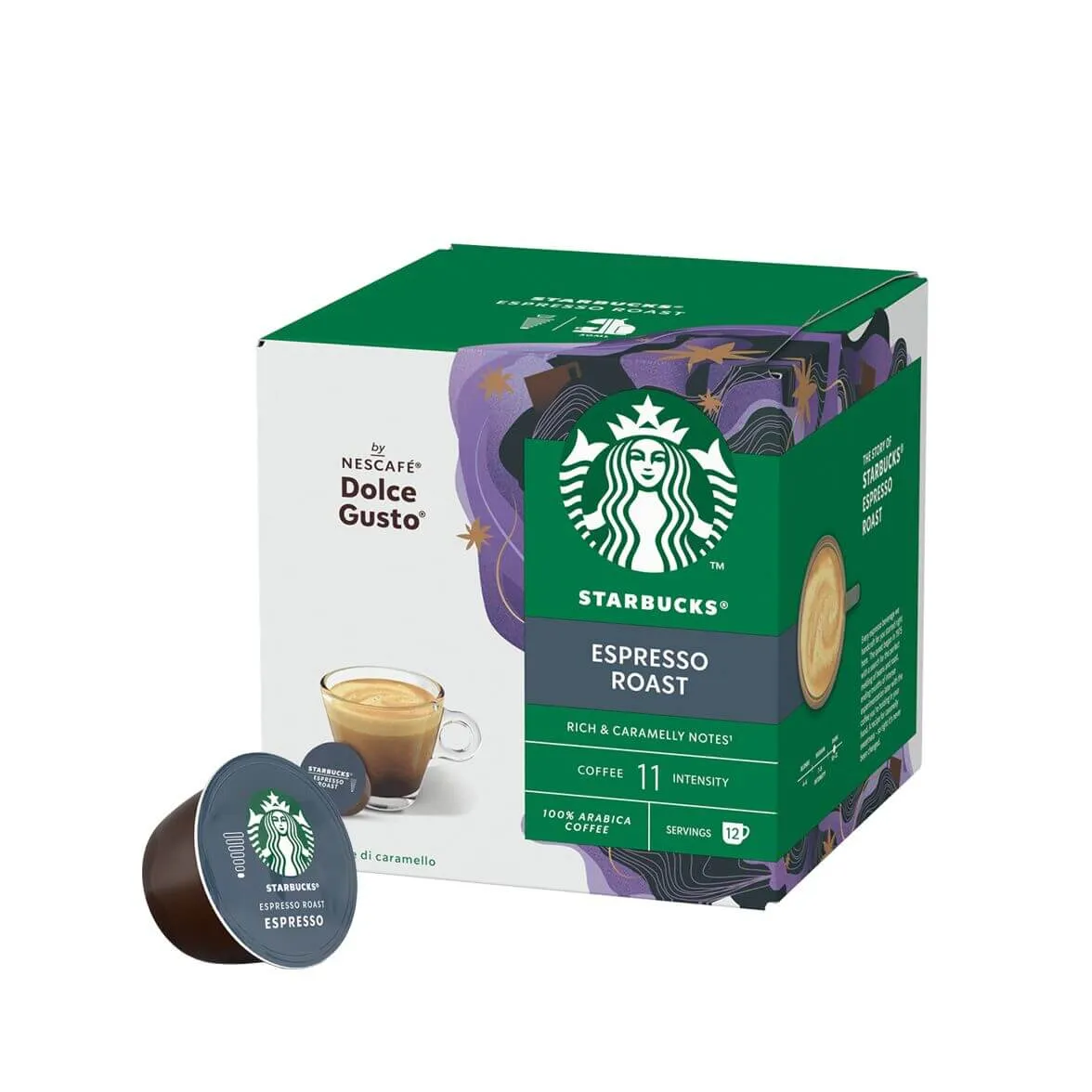 Starbucks® Espresso Roast 12 kapsułek Dolce Gusto mocne