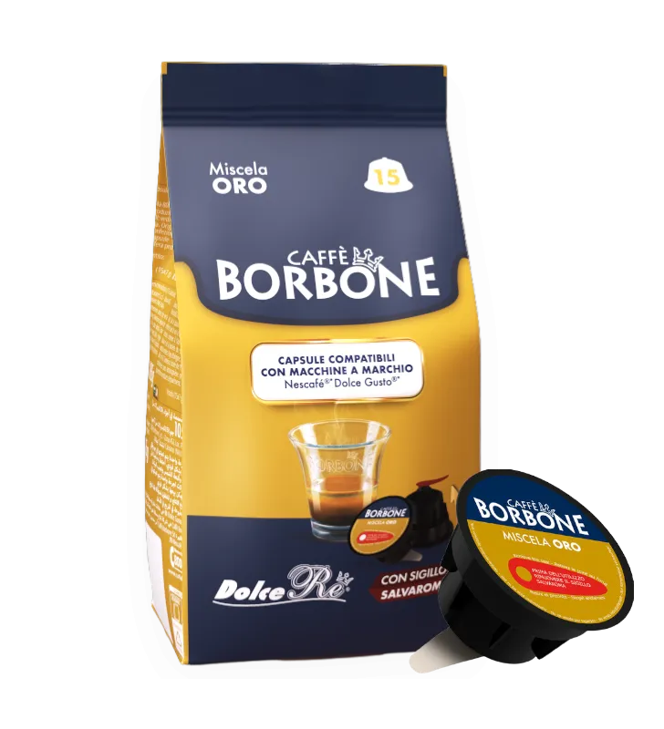 15 Kapsułek Dolce Gusto Borbone Mieszanka GOLD - Premium Smak