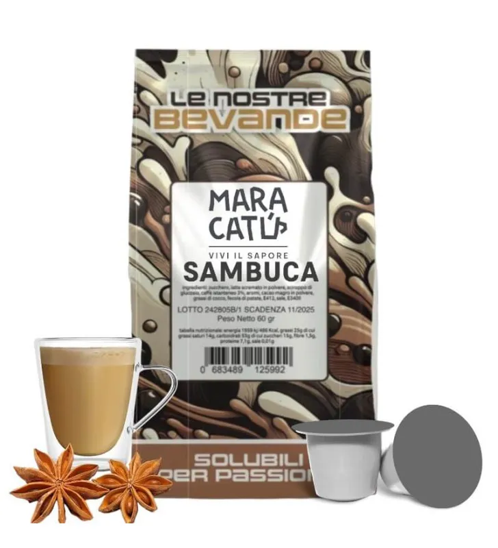 10 kapsułek Sambuca Coffee Maracatú kompatybilne z Nespresso