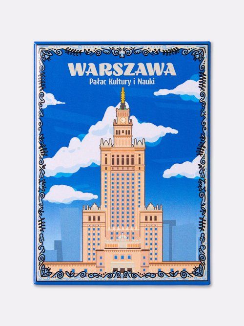 Magnes Pamiątkowy Warszawa Pałac Kultury i Nauki - gadżety