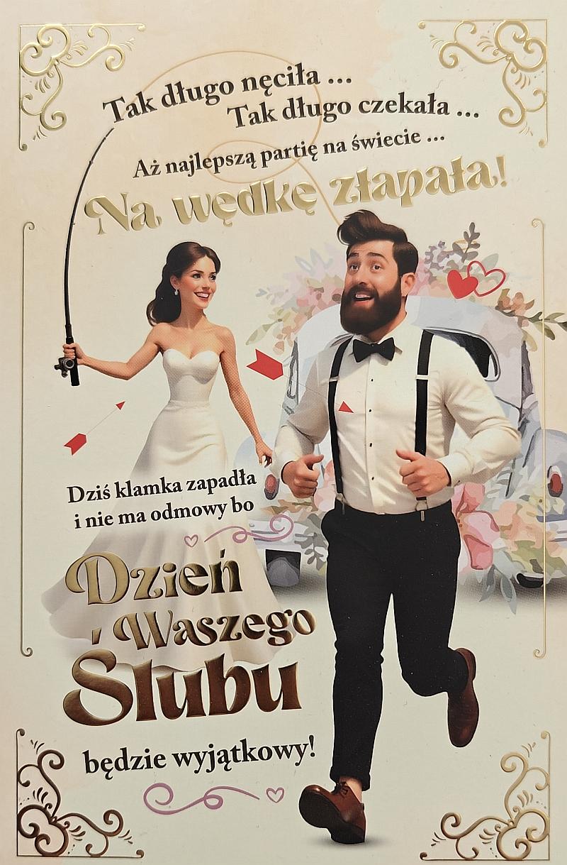 Karnet Ślub - artykuł papierniczy