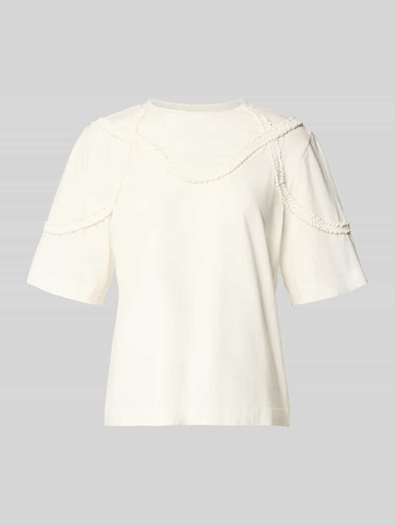 T-shirt o kroju relaxed fit z okrągłym dekoltem model ‘BRAIDA’