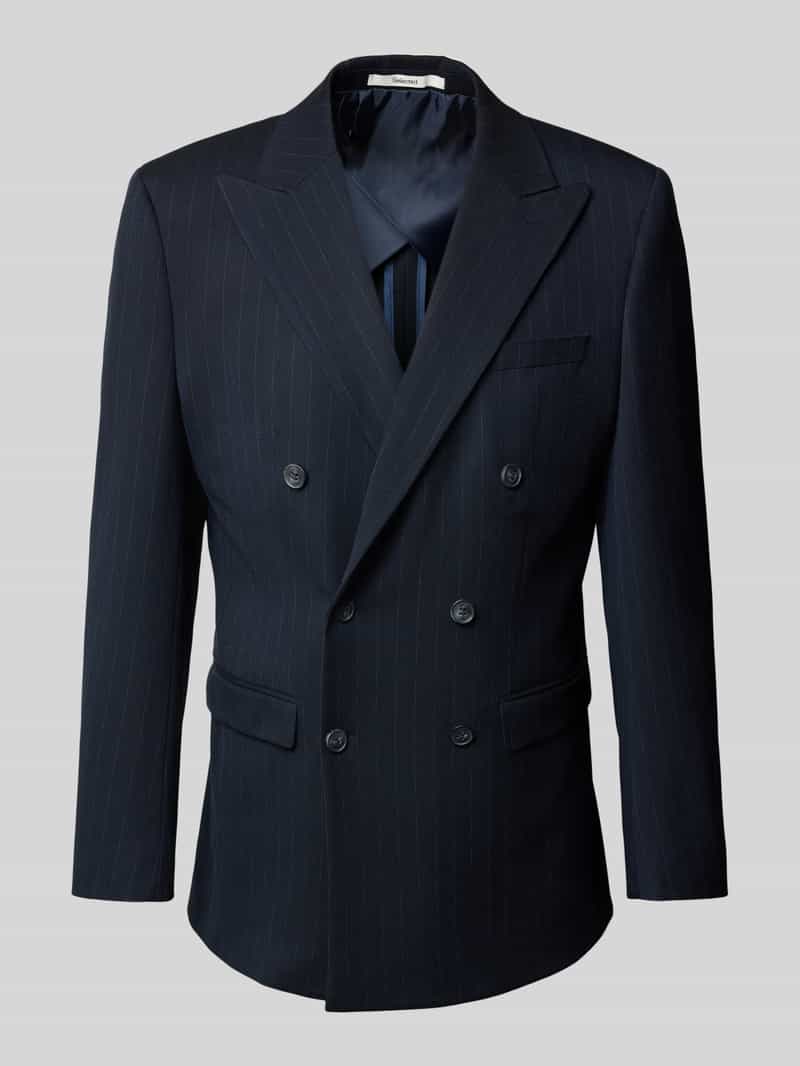 Marynarka do garnituru o kroju slim fit z dodatkiem wiskozy model ‘PETER’