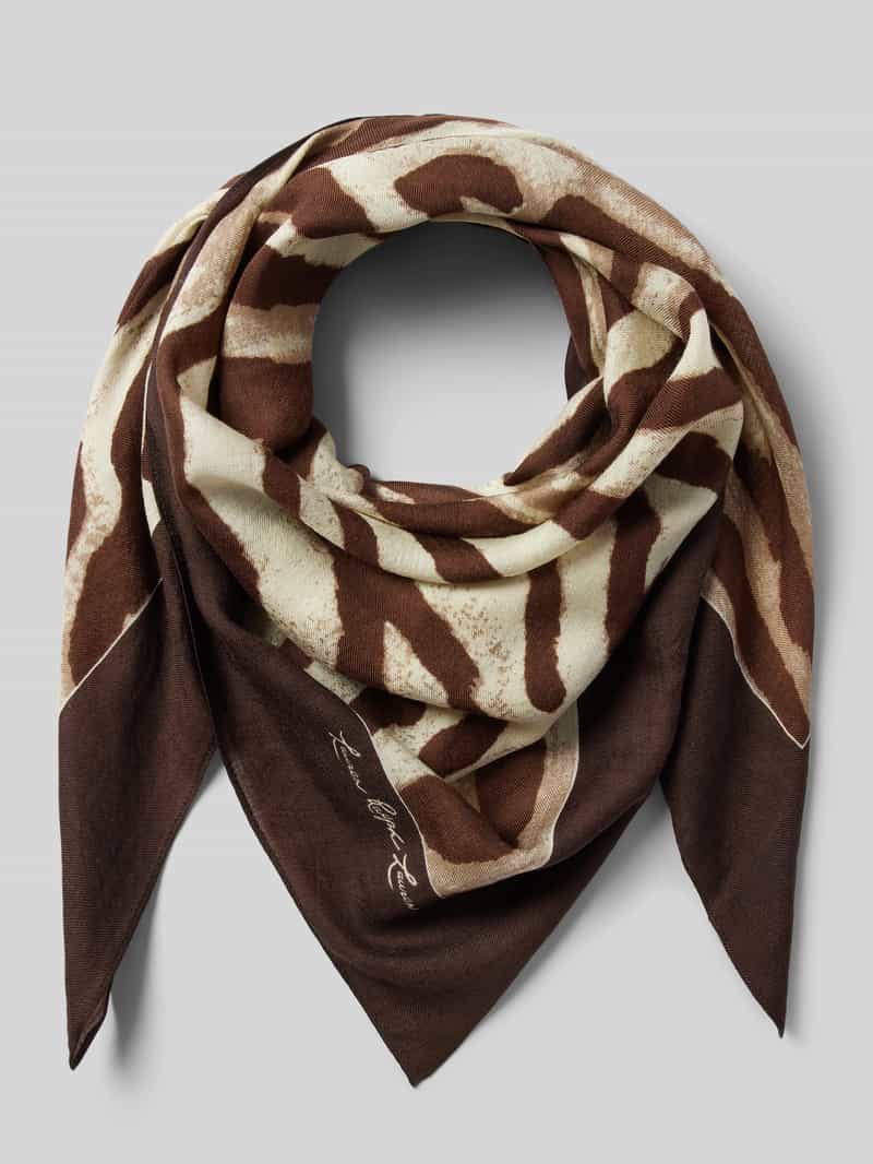 Chusta z mieszanki wełny i jedwabiu model ‘ZEBRA’