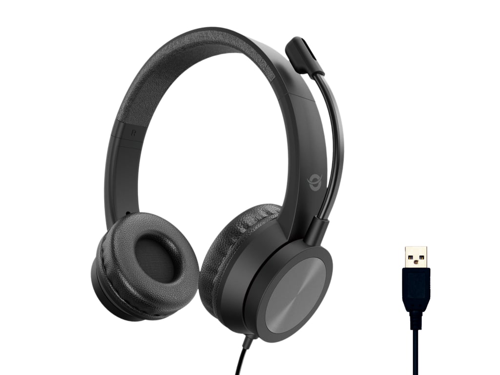Conceptronic POLONA05B słuchawki/USB Typu-A Czarny