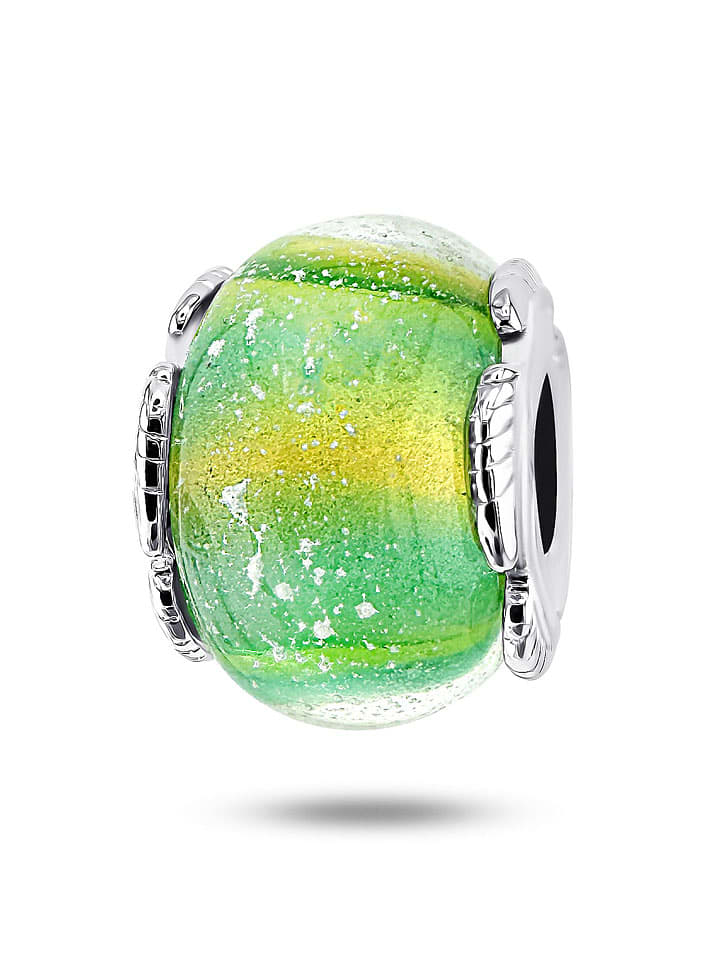 CHARM'S Srebrny charms ze szkłem Murano