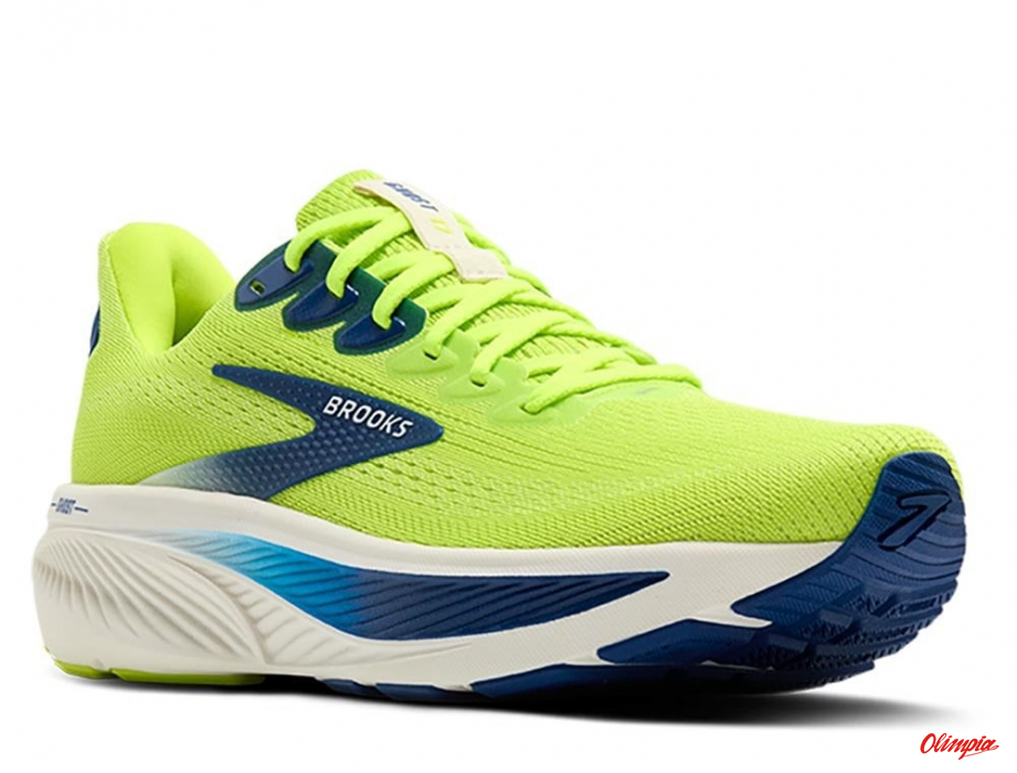 Męskie Buty biegowe Brooks Ghost 17 - Lime/Blue