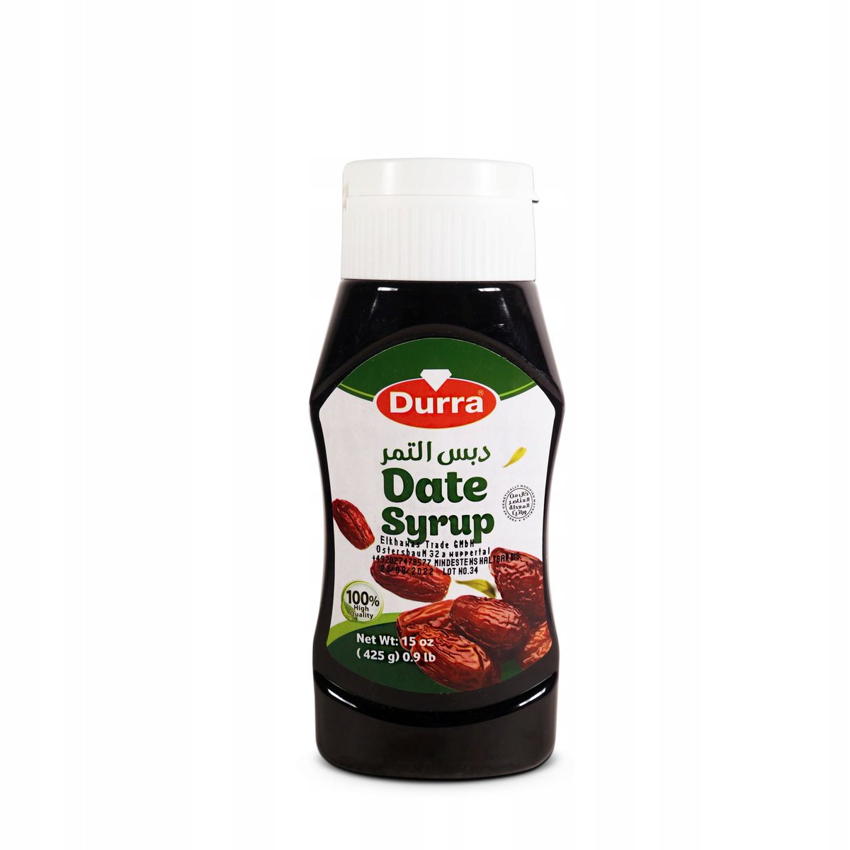 Syrop Daktylowy 100% Daktyli 425g Durra