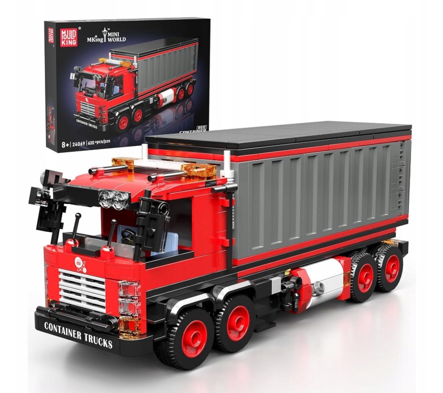 Klocki Mould King 24069 - TIR /ciągnik/ z naczepą - 630 el.