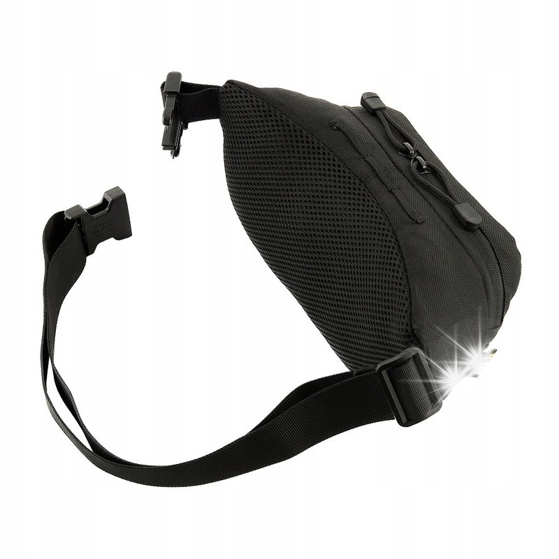 Nerka M-Tac Waist Bag Black dwie komory