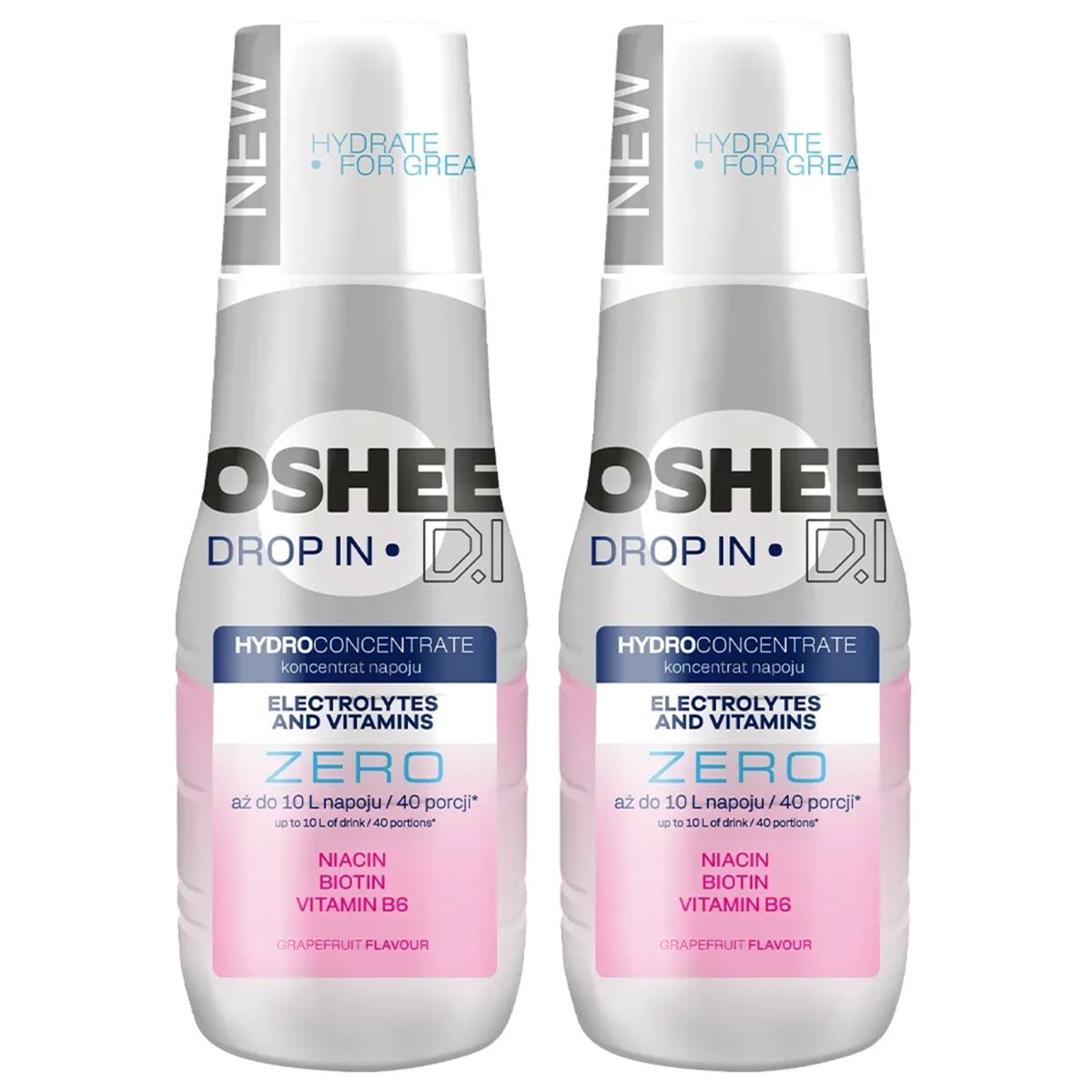 2x SYROP OSHEE ZERO GREJPFRUT ELEKTROLITY I WITAMINY 500 ML DO SATURATORA