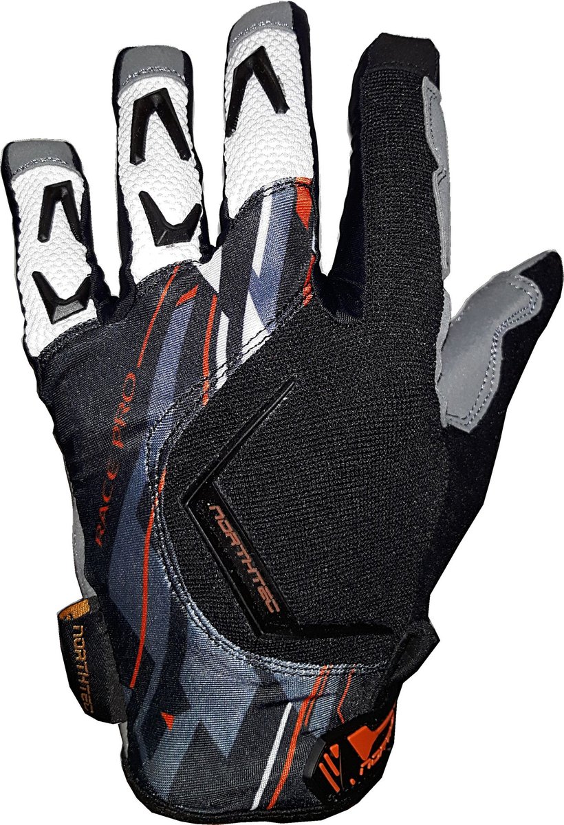 Rękawiczki Northtec Full Finger czarno-pomarańczowy XL