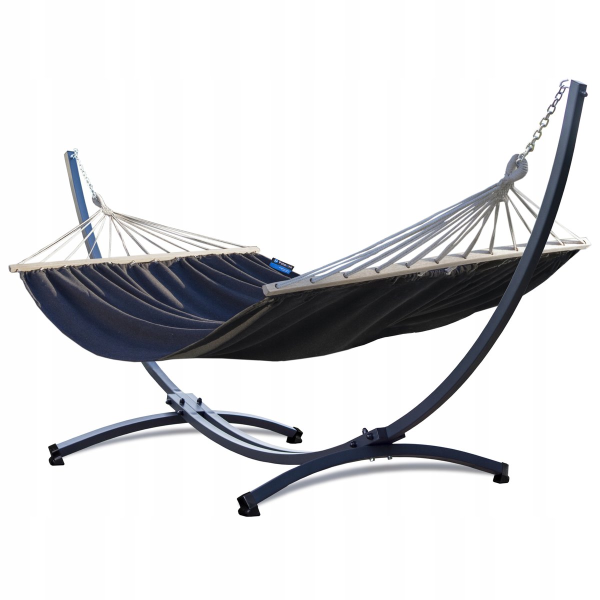 Hamak ogrodowy ROMA XL 220x160 ze stelażem stalowym Grande do 220kg POTENZA